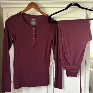 Tommy John Lounge Set XS Long Sleeve Henley and Jogger Pajama Set
